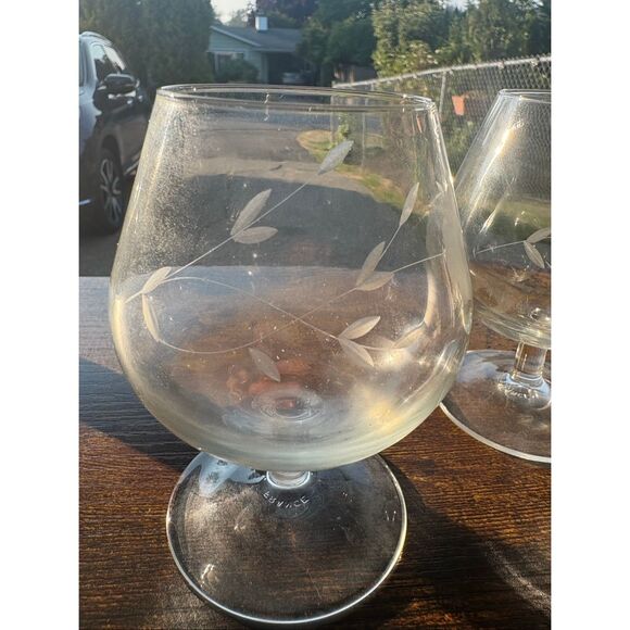 *VINTAGE* 2 PRINCESS HOUSE HERITAGE BRANDY GLASSES / SNIFTERS - Picture 6 of 7